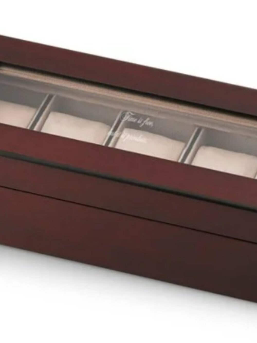 NIB - Things Remembered Engraved Matte-Finish Wooden 5pc Watch Box